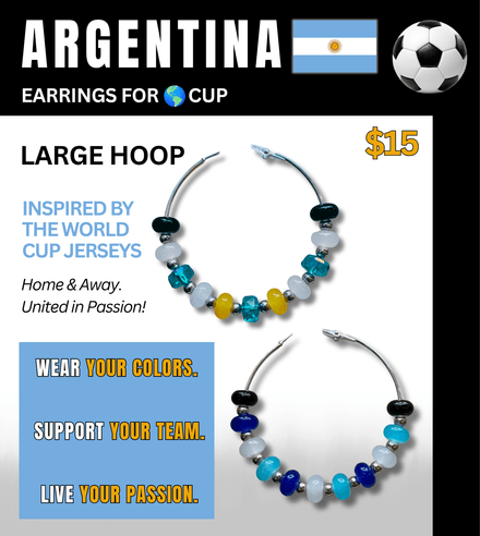 Argentina Jersey Inspired Hoops – Game Day Ready for 🌎 Cup Soccer