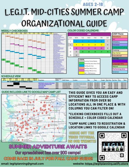 LEGIT Mid-Cities Summer Camp Organizational Guide 2025