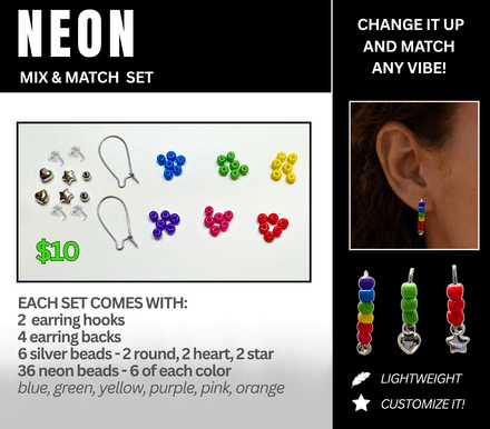 Neon Earring Set