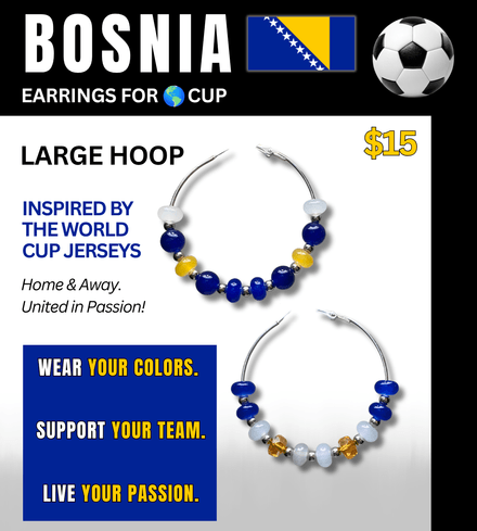 Bosnia Jersey Inspired Hoops – Game Day Ready for 🌎 Cup Soccer