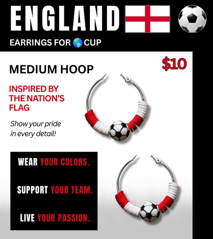 England Flag Inspired Accessories – Game Day Ready for 🌎 Cup Soccer