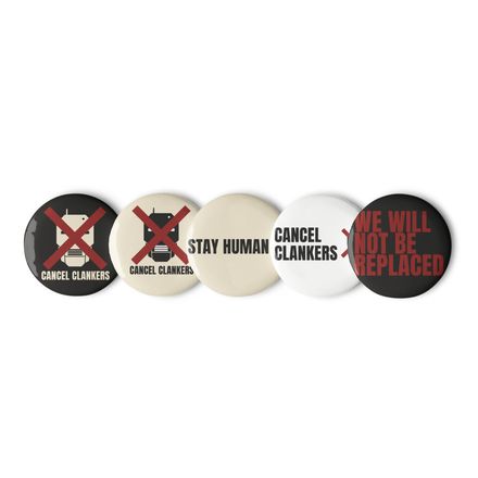 Cancel Clankers 5-Pin Button Set