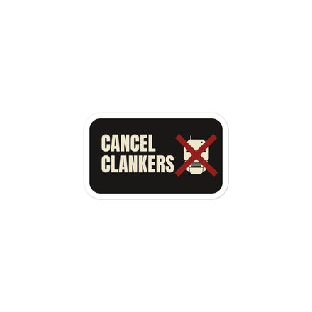 Cancel Clankers – Vinyl Sticker | Anti-Robot Protest Decal
