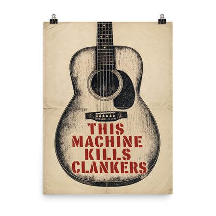 "This Machine Kills Clankers" Cancel Clankers Matte Poster