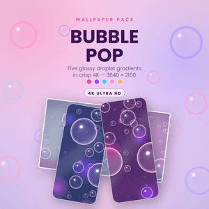BUBBLE POP WALLPAPER PACK