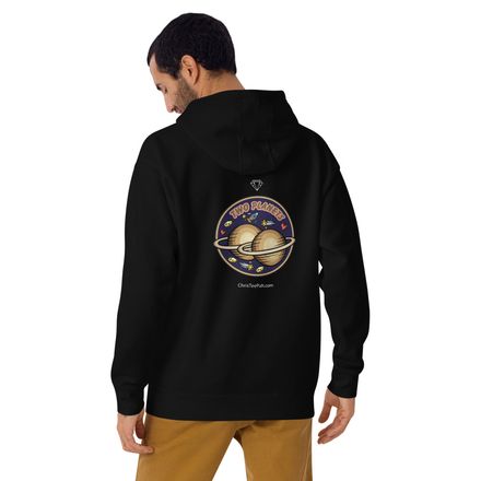 Unisex Premium &#x27;Two Planets&#x27; Hoodie Dark Collection