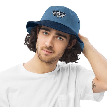 TeePah Diamond Family Logo Denim Bucket Hat