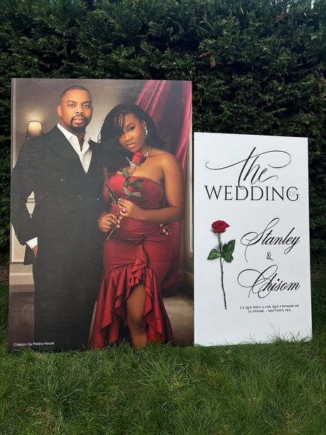 2 Panneau de mariage " 150*100cm" + " 70*100cm"