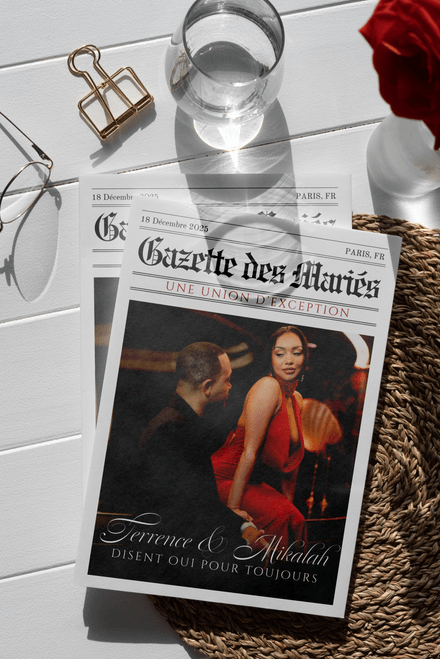GAZETTE DE MARIAGE BY Piedra House