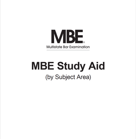 NCBE MBE STUDY AID