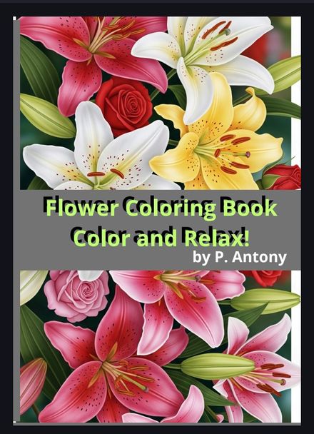 FLOWER COLORING BOOK
