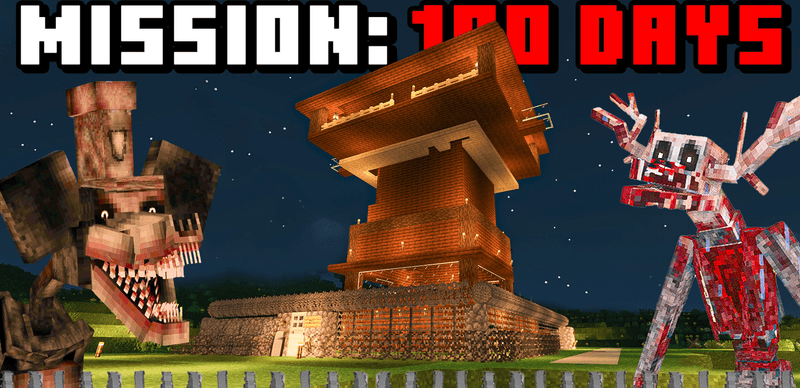 Minecraft: 100 Horror Days World Save