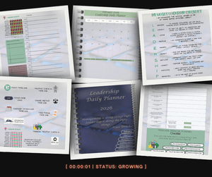 Hybrid Leadership Daily Planner [Cyber] – Editable PDF (Digital + Offline + Print-Friendly)