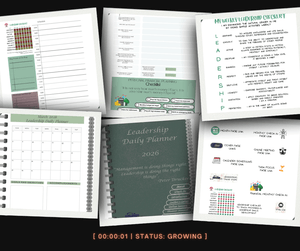 Hybrid Leadership Daily Planner [Minimalist] – Editable PDF (Digital + Offline + Print-Friendly)