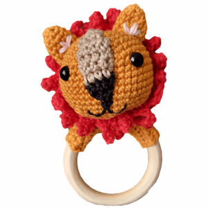 Patron - Hochet "LION"- au crochet (français) ⭐