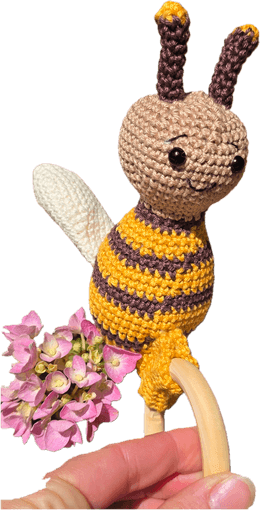 Patron - Hochet "ABEILLE"- au crochet (français) ⭐