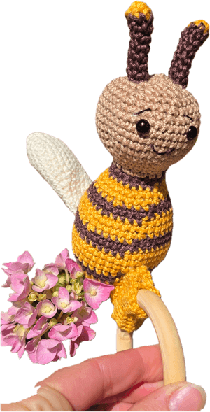 Patron - Hochet "ABEILLE"- au crochet (français) ⭐