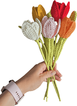 Patron - TULIPE - au crochet (français) ⭐
