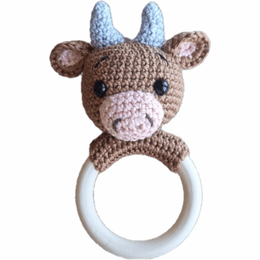 Patron - Hochet "VACHE" d'Aubrac - au crochet (français) ⭐