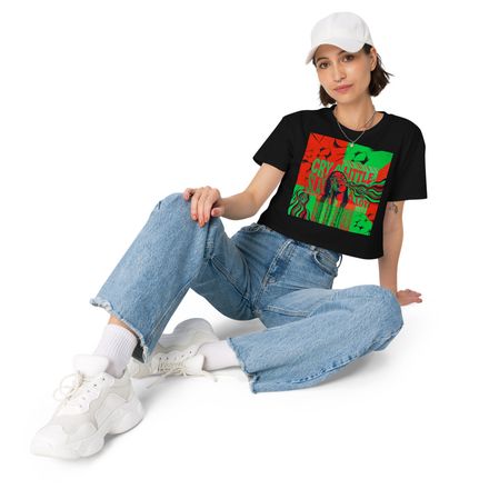 Cry A Little Slay A Lot Crop T-shirt