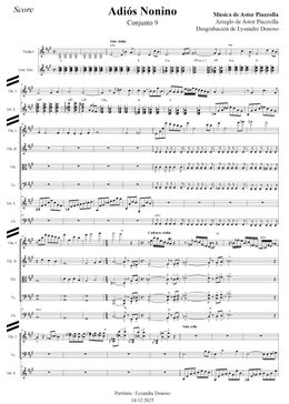 Adiós Nonino - Conjunto 9 de Astor Piazzolla