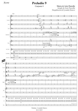 Preludio 9 - Conjunto 9 de Astor Piazzolla