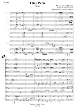 Chau París - Orquesta de cuerdas de Astor Piazzolla