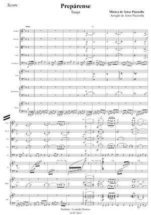 Prepárense - Orquesta de cuerdas de Astor Piazzolla