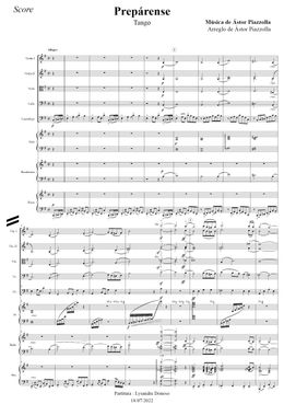 Prepárense - Orquesta de cuerdas de Astor Piazzolla