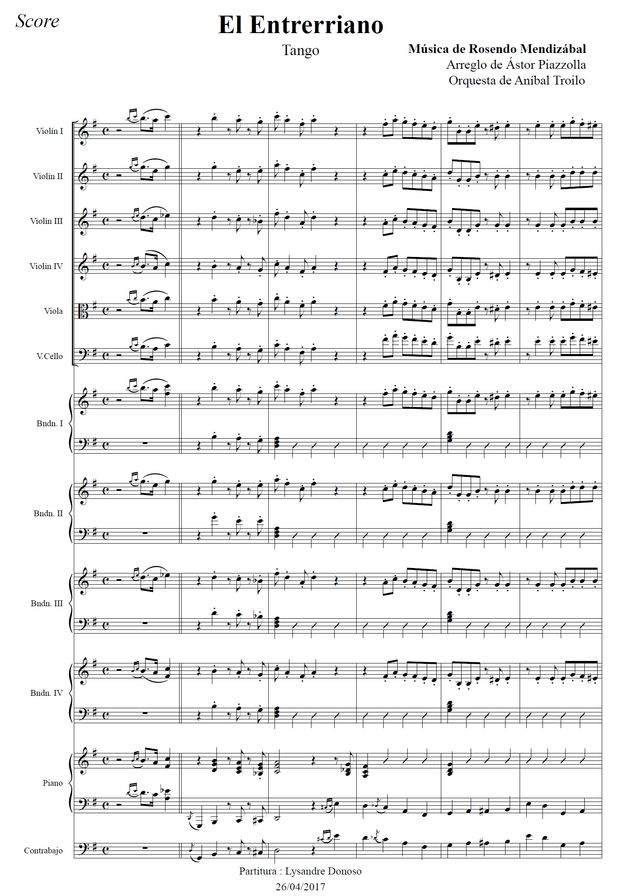 El Entrerriano (arr. Astor Piazzolla) - orquesta típica de Aníbal Troilo