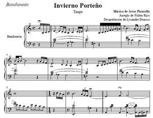Invierno Porteño (Piazzolla, arr. Walter Ríos) - bandoneón solo