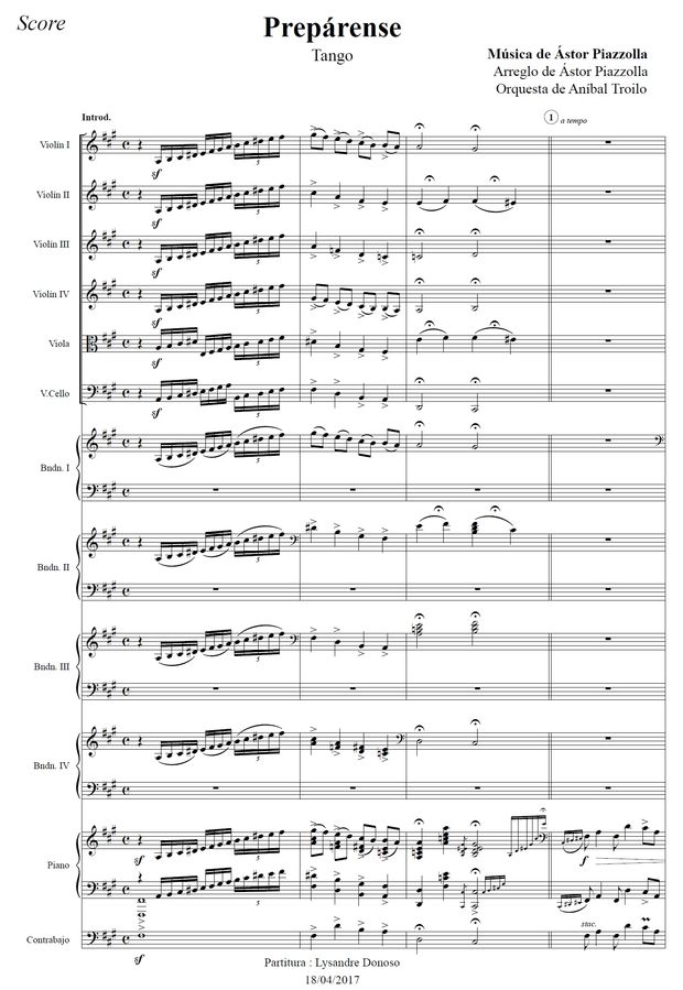 Prepárense (arr. Astor Piazzolla) - orquesta típica de Aníbal Troilo