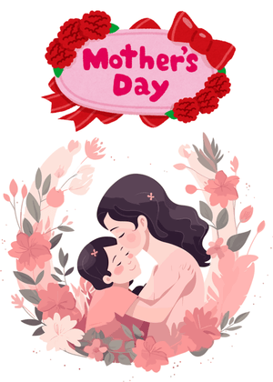 Happy Mother's Day Card: Mother's Day Embrace