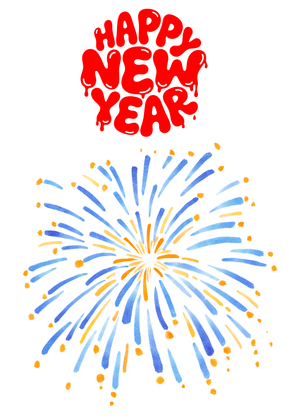 Happy New Year Card: Happy New Year Celebration