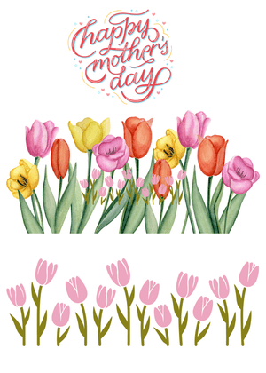 Happy Mother's Day Card: Tulips