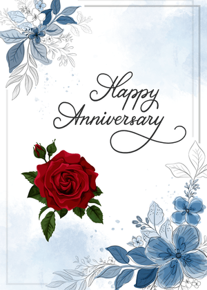 Happy Anniversary Card: Elegant Anniversary Card Design