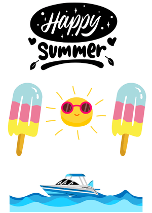 Happy Summer Card: Happy Summer Graphics