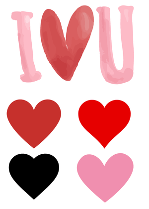 I Love You with Hearts Card: I Love You with Hearts