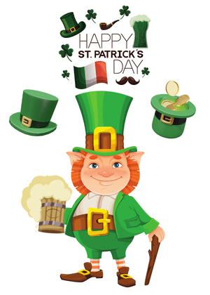 St. Patrick's Day Card: Leprechaun Celebration