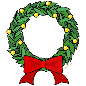 Festive Holiday Wreath (Artwork)