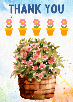 Thank You Card: Floral