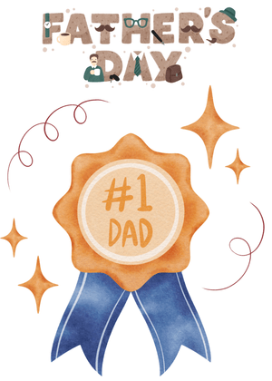 Happy Father's Day Card: Father's Day Award Design