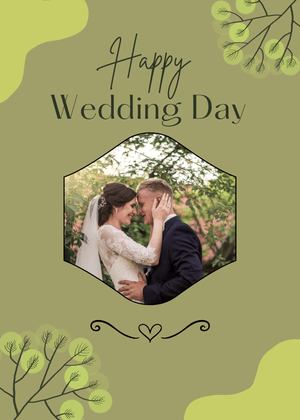 Happy Wedding Day Card: Couple