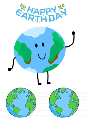 Happy Earth Day Card: Happy Earth Day Cartoon