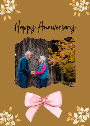 Happy Anniversary Card: Anniversary Celebration in Autumn