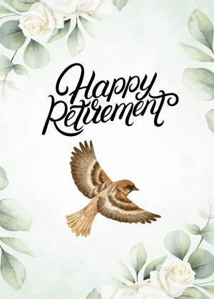 Happy Retirement Card: Bird