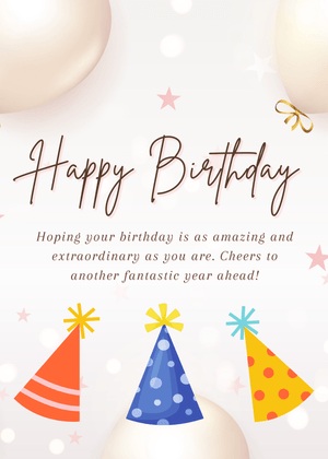 Happy Birthday Greeting Card: Birthday Celebration Message