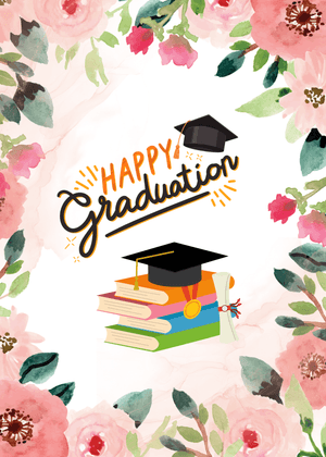 Happy Graduation Card: Graduates Celebrating Achievement