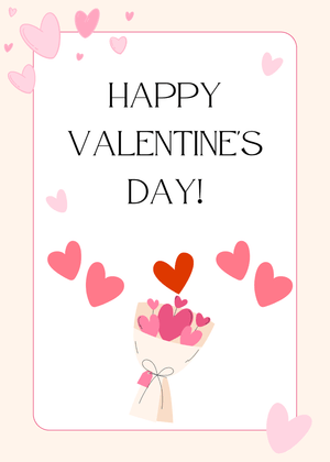 Happy Valentine's Day Card: Hearts