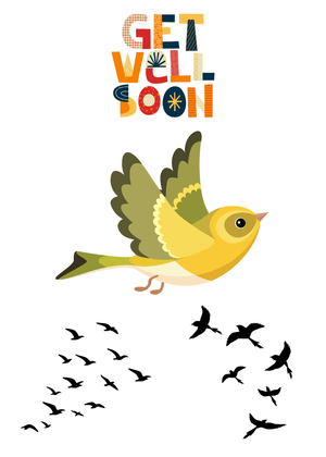 Get Well Soon Card: Cheerful Get Well Soon Card